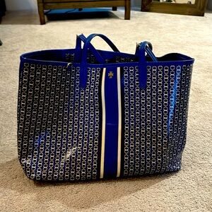 Tory Burch blue tote bag